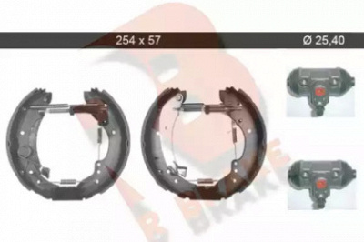 R BRAKE 79rbkt0078 -  Комплект тормозных колодок